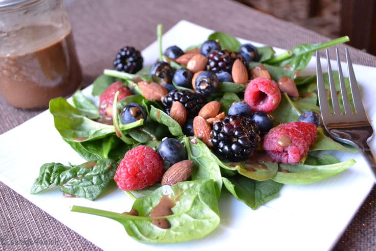Antioxidant Balsamic Salad 4 - Shake up your weekday lunch with these tasty, healthy salads for lunch recipes that are great on the go. Make a filling and healthy salad that will power you through any work day. Full of protein and fiber these quick salads are an easy way to spruce up your lunch.