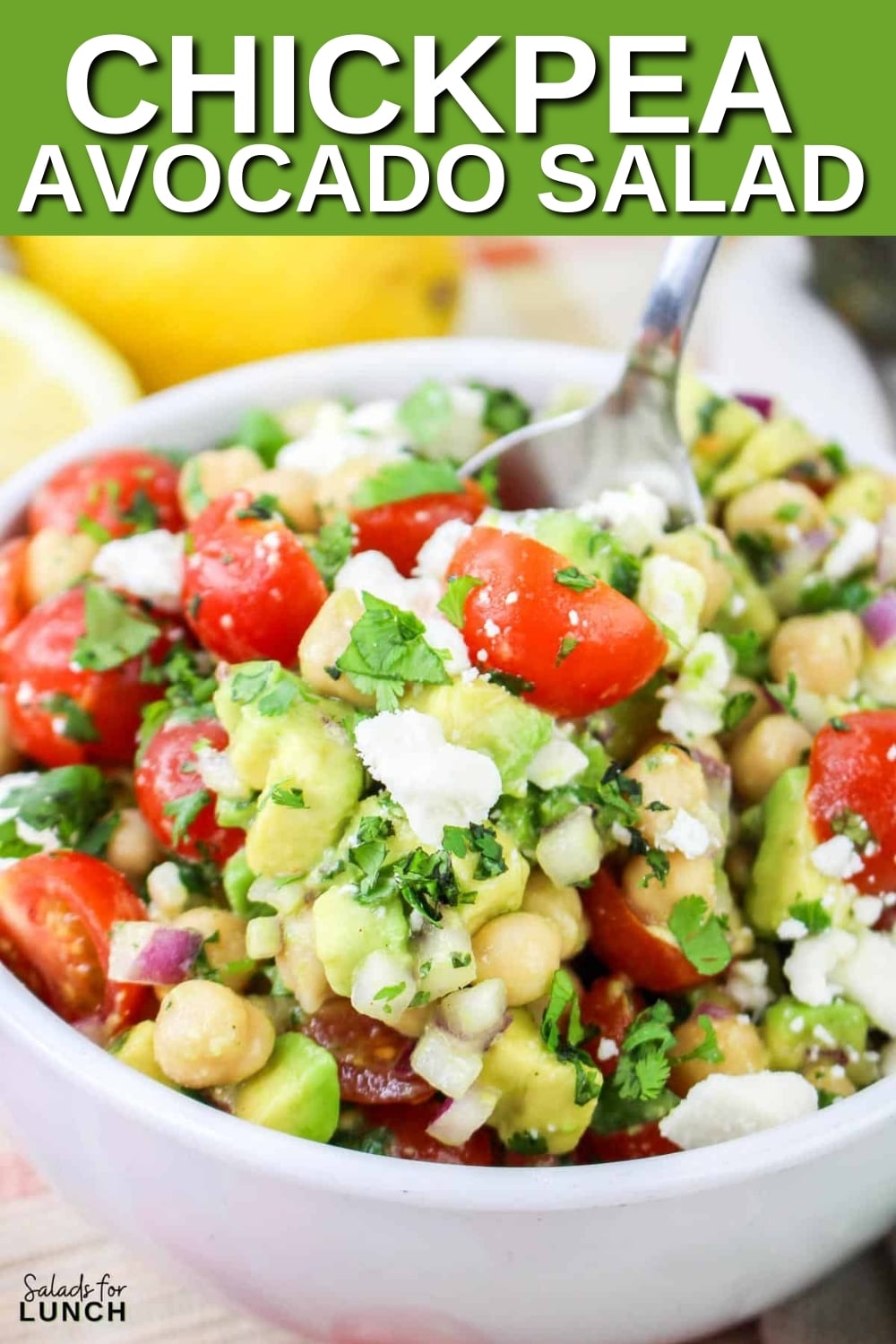 Chickpea Avocado Salad Recipe 1 1 - This Chickpea Avocado Salad with Light Lemon Dressing salad is not only super easy to whip up but also bursting with fresh flavors and wholesome ingredients. Whether you're looking for a quick lunch, a light dinner, or a tasty side dish, this Chickpea Avocado Salad is sure to hit the spot.