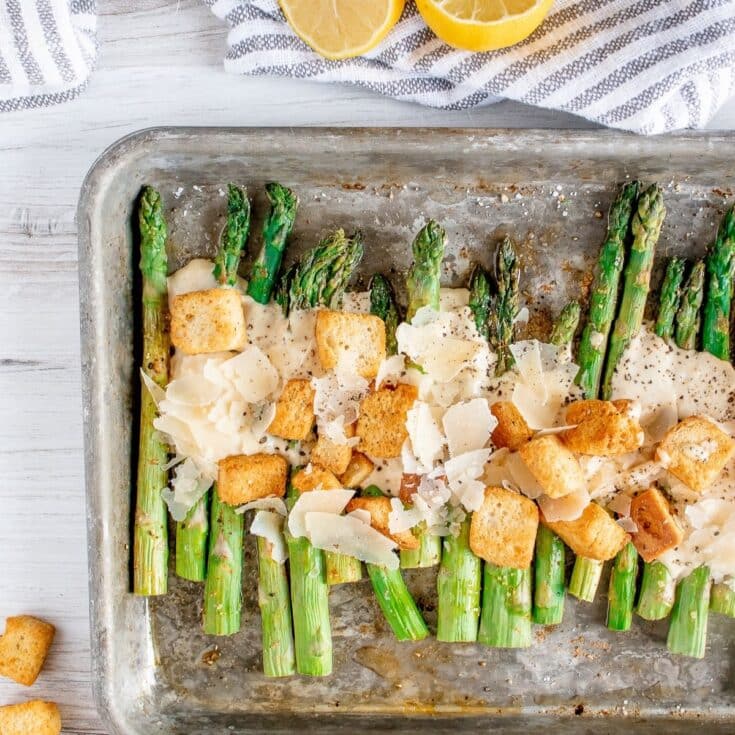 Roasted Asparagus Caesar Salad - March brings a lively mix of fresh fruits and vegetables that light up your plate with bold flavors and crisp textures. Celebrate March with these 17 early spring salads that prove healthy eating can be fun, flavorful, and budget-friendly.