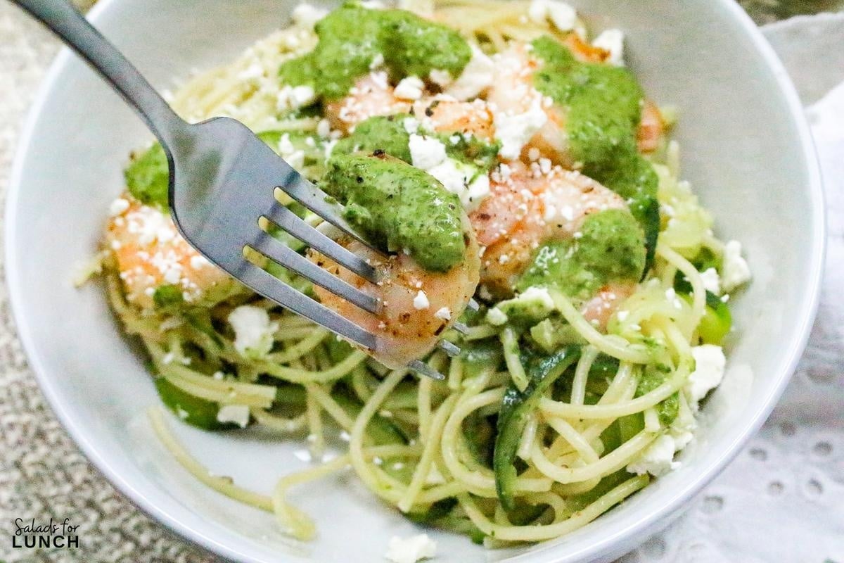 Shrimp Chimichurri Noodle Bowl Recipe 28 - Shrimp Chimichurri Noodle Bowls are both tasty and healthy and can be enjoyed for any occasion or meal. Enjoy the bright flavors and simple steps as you add a little fun to your daily dining!