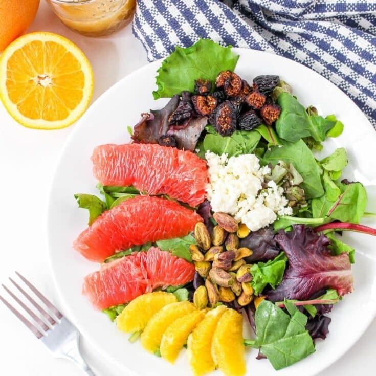 Winter Citrus Salad Square Featured Photo - Whether you’re a salad enthusiast or just looking for a fun way to brighten up your winter menu, these 17 winter salads are sure to inspire you. Embrace the flavors of February, get creative in the kitchen, and let these vibrant dishes fuel you with all the nutrients you need to thrive through the winter months!